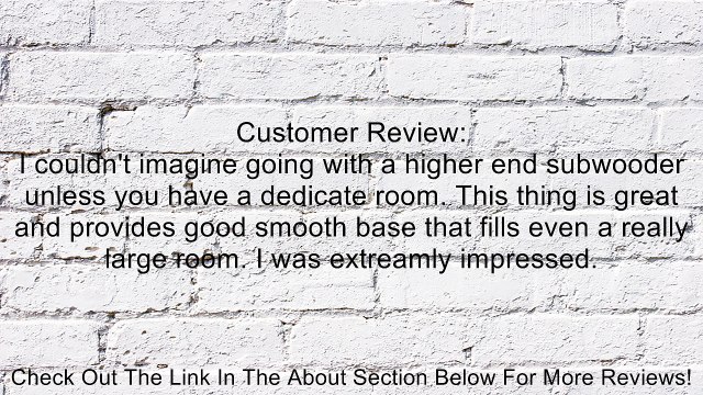 Infinity Primus 8-Inch 150-Watt Powered Subwoofer (Black) Review