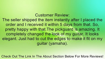 Retro Parts RP111T Acoustic Pickguard - Tortoise Shell Review