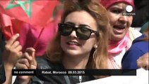 Thousands march in Morocco on International Women's Day