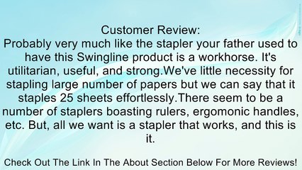 Swingline 747 Classic Stapler, 20 Sheets, Black (74701) Review