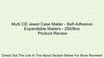 Multi CD Jewel Case Mailer - Self-Adhesive Expandable Mailers - 250/Box Review