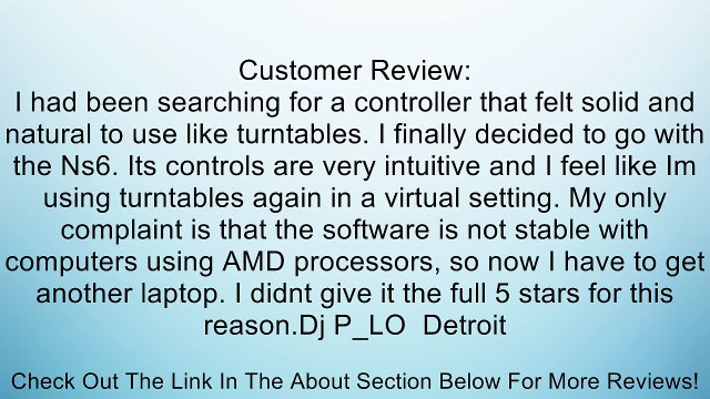 Numark NS6 Professional 4-Channel DJ Controller with Serato Review