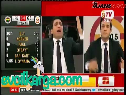 Kuyt'ın golüne Gs tv spikerlerinin tepkisi