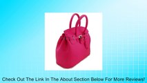 THG Gorgeous PU Faux Leather Safety Padlock Designer Inspired Shopper Hobo Tote Bag Handbag Carry Bag Rose Pink Review