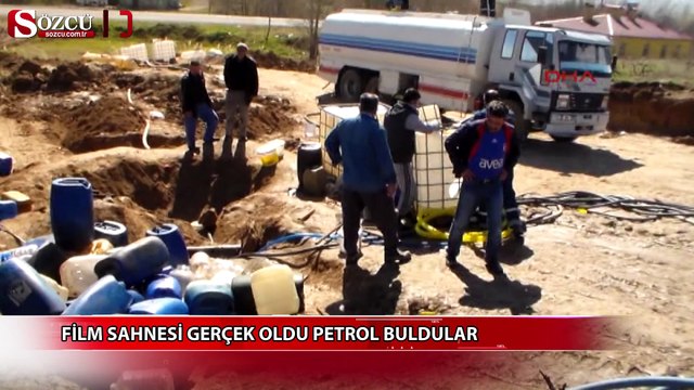 Film sahnesi gerçek oldu petrol buldular