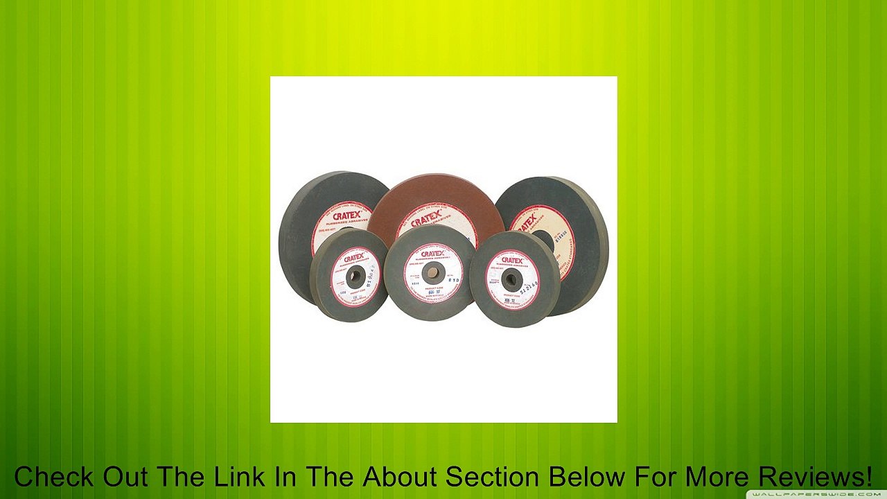 CRATEX Rubberized Silicon Carbide Abrasive Wheel Large Straight Wheels Fine - Mfr #: 612F Diameter: 6" THICKNESS: 3/4" ARBOR HOLE: 1/2" Review