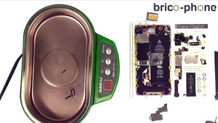 Répararaton d'un iPhone 4s tombé dans l'eau (désoxydation) HD démontage + remontage
