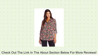 Jones New York Women's Plus-Size Floral Print Roll Sleeve Shirt Review
