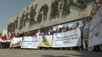 Irak Ordusuna Destek Gösterisi