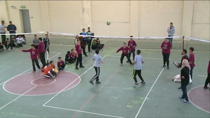 مهرجان رياضي للكرة الطائرة المصغرة بفلسطين