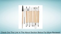 Kobwa(TM) Stainless Wooden Handle Clay Pottery Sculpting Tool Supplies Modeling Tool -1Set(11Pcs) With Keyring Review