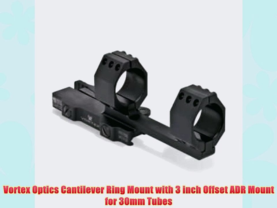 Vortex Optics Cantilever Ring Mount with 3 inch Offset ADR Mount for 30mm Tubes