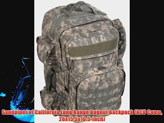 Sandpiper of California Long Range Bugout Backpack (ACU Camo 26x15.5x10.5-Inch)