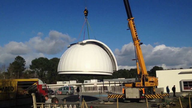 Jalle Astronomie Mise en place coupole