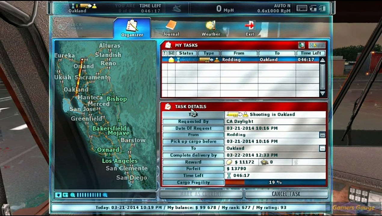 Rig 'n' Roll - #xx Epic trucking in the night storm, Redding - Oakland