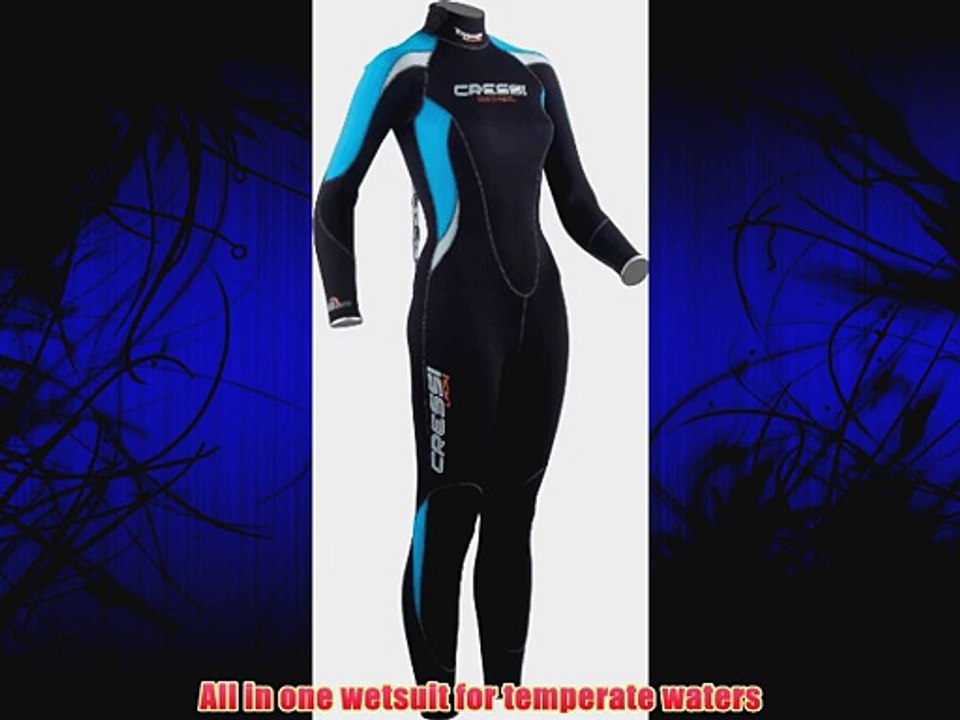 Cressi Summer 2.5mm Womens Back Zip Full Wetsuit (medium)