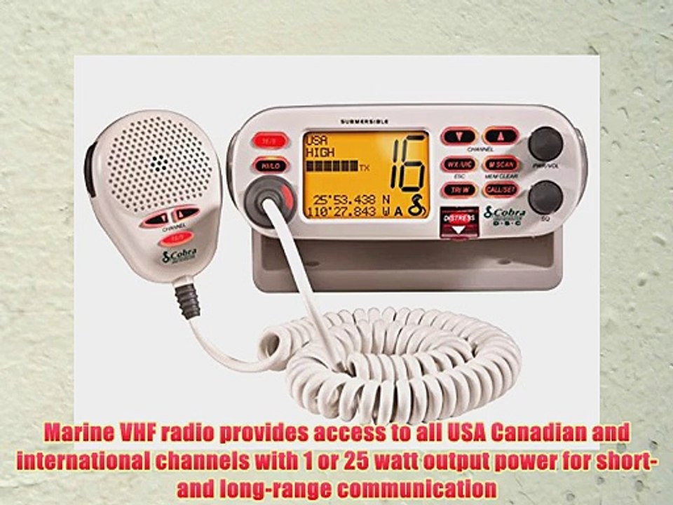 Cobra Electronics MR F75-D Class-D Fixed Mount VHF Radio