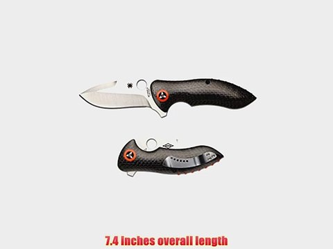Spyderco C187CFP Rubicon Folding Knife Orange 3.04-Inch
