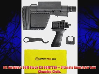 SGM Stock Kit Stamped Rifle Includes: Stealth Black Stock Buttstock w/ Trunnion   Lower Picatinny