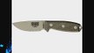 ESEE Knives 3SDT Part Serrated RC-3 Desert Tan Powder Coated Fixed Blade Knife with Light Green