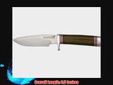 Blackjack Knives 125GM Classic Model 125 Fixed Blade Knife with Green Canvas Micarta Handles