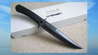 Entrek USA Knives 5B Ranger MKII Fixed Blade Knife with Black Canvas Micarta Handles