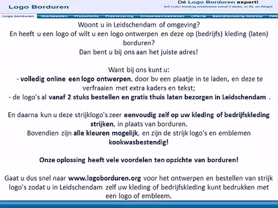 Leidschendam logo borduren op kleding