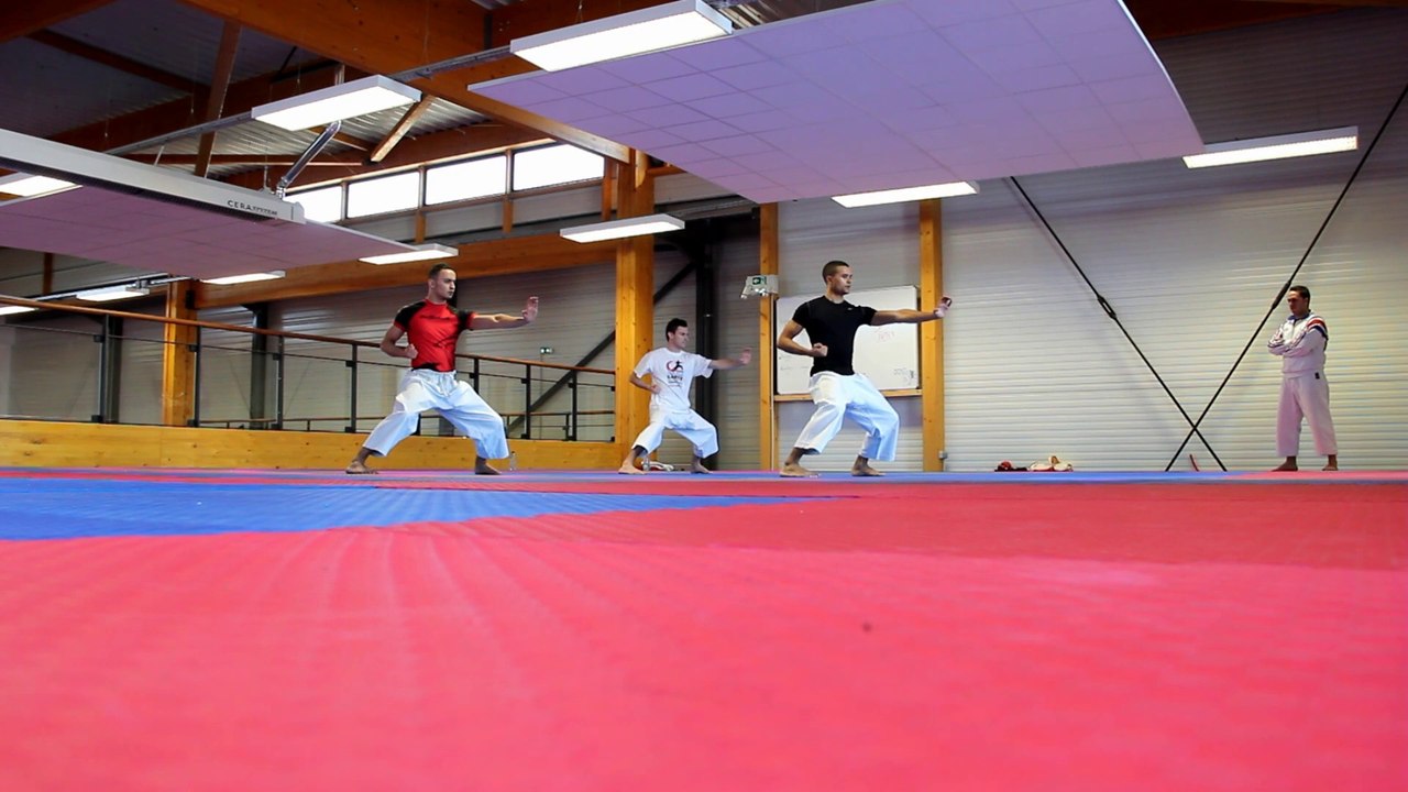 Euro 2015 J-10 / Un entrainement avec l'équipe homme kata