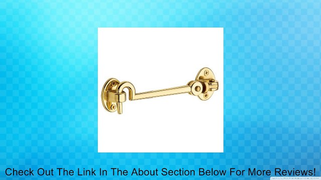 Baldwin 0952112 Venetian Bronze 5-1/2 Inch Solid Brass Swivel Cabin Door Hook Review