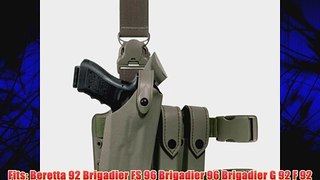 Safariland 6005 Tactical Gun Holster SLS Hood Quick Release Leg Harness Foilage Green Right