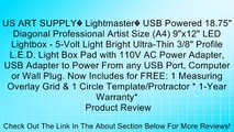 US ART SUPPLY� Lightmaster� USB Powered 18.75