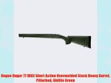 Hogue Ruger 77 MKII Short Action Overmolded Stock Heavy Barrel Pillarbed Ghillie Green
