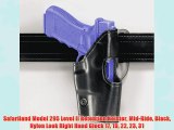Safariland Model 295 Level II Retention Holster Mid-Ride Black Nylon Look Right Hand Glock