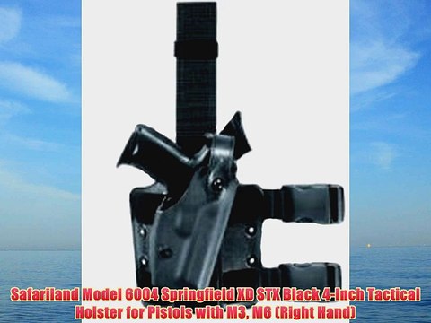 Safariland Model 6004 Springfield XD STX Black 4-Inch Tactical Holster for Pistols with M3