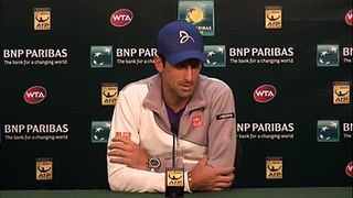 BNP Paribas Open  Novak Djokovic Semifinal Round Press Conference