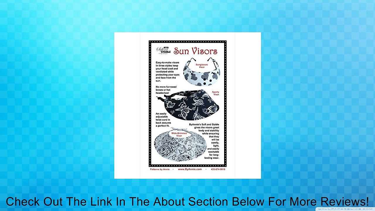 By Annie Patterns, Sun Visors Review