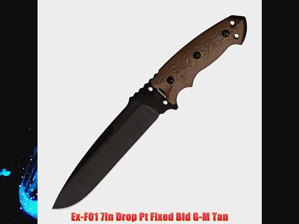 Ex-F01 7In Drop Pt Fixed Bld G-M Tan