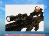 Z Mount Combo with 4 Reticle Red/green-dot Sight Strobe Flashlight and Red Laser Sight