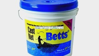 Betts 18-9 Professional Series Mullet Mono Cast Net 9-Foot Length 1-Inch Mesh Clear Finish