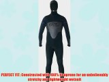 Hyperflex Wetsuits Men's Flow 5/4/3mm Hooded Front Zip Full Suit Black/Blac - Surfing Windsurfing