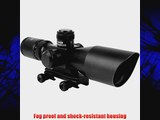 AIM Sports Inc 3-9X40 Dual Illuminated Riflescope w/ Cut Sunshade Black Medium P4 JTSDP3940G-N