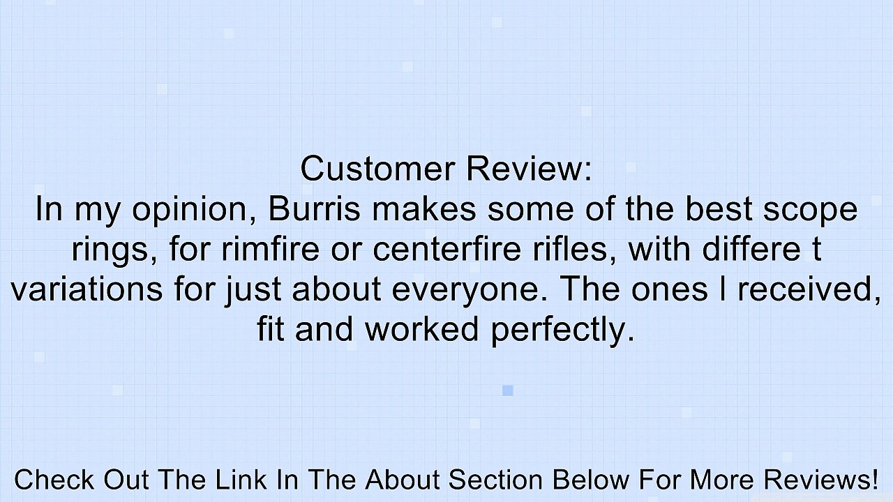 Burris Cz 527 Sa Med 1" Rings Blk Review