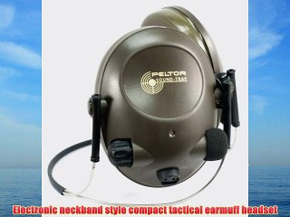 3M Peltor Slimline MT15H67BB Electronic Headset Neckband Style Green