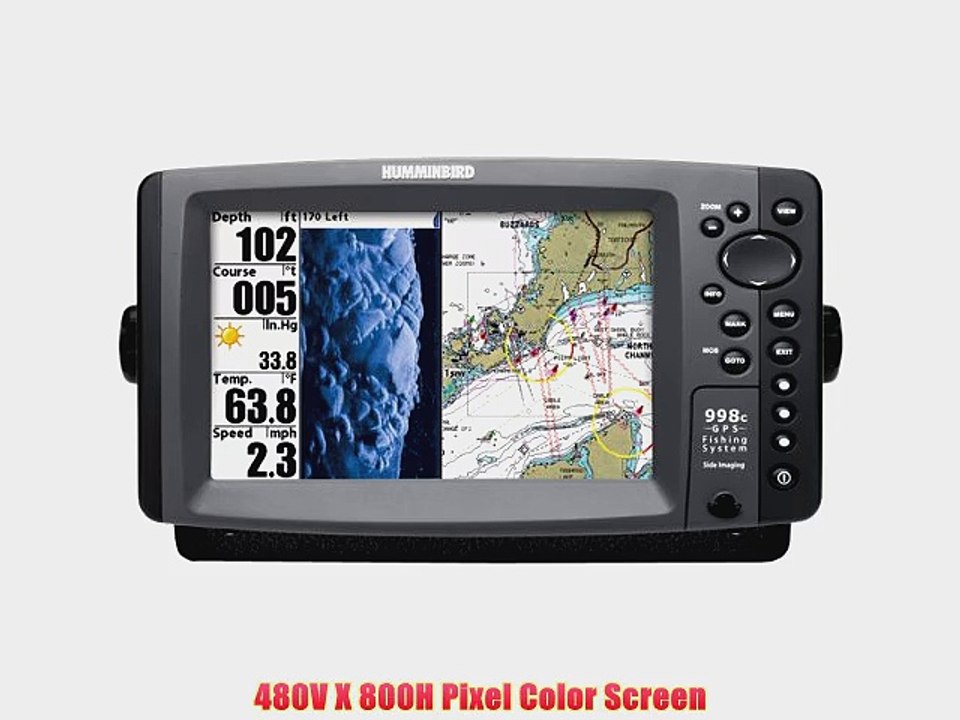 Humminbird 998c SI Combo 8-Inch Waterproof Marine GPS and Chartplotter with Sounder