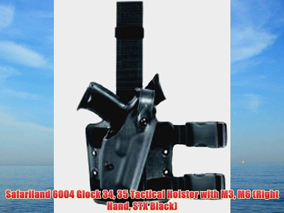 Safariland 6004 Glock 34 35 Tactical Holster with M3 M6 (Right Hand STX Black)