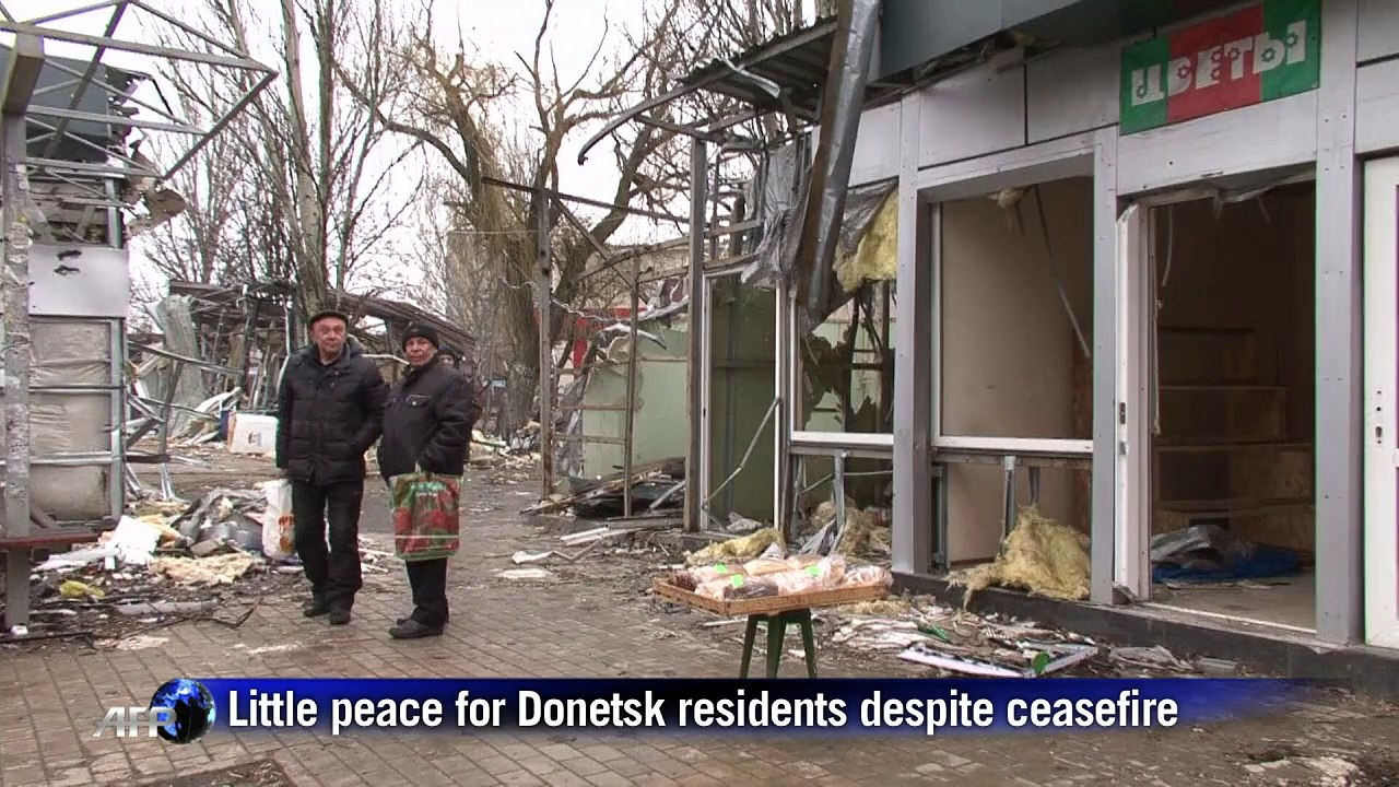 Little peace for Donetsk residents despite ceasefire
