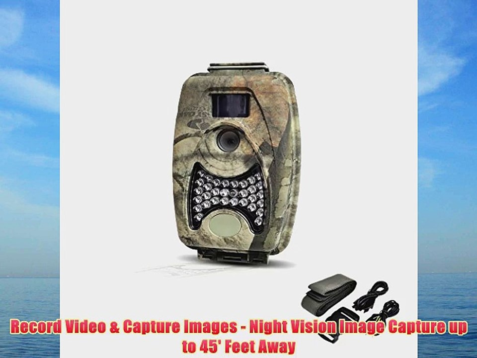 Pyle PHTCM28 Water Resistant Wild Game Trail Scouting Camera with Infrared Night Vision Record