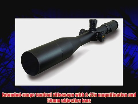 Millett 6-25x56 LRS-1 Illuminate Side Focus Tactical Riflescope (35mm Tube .1mil with Rings)