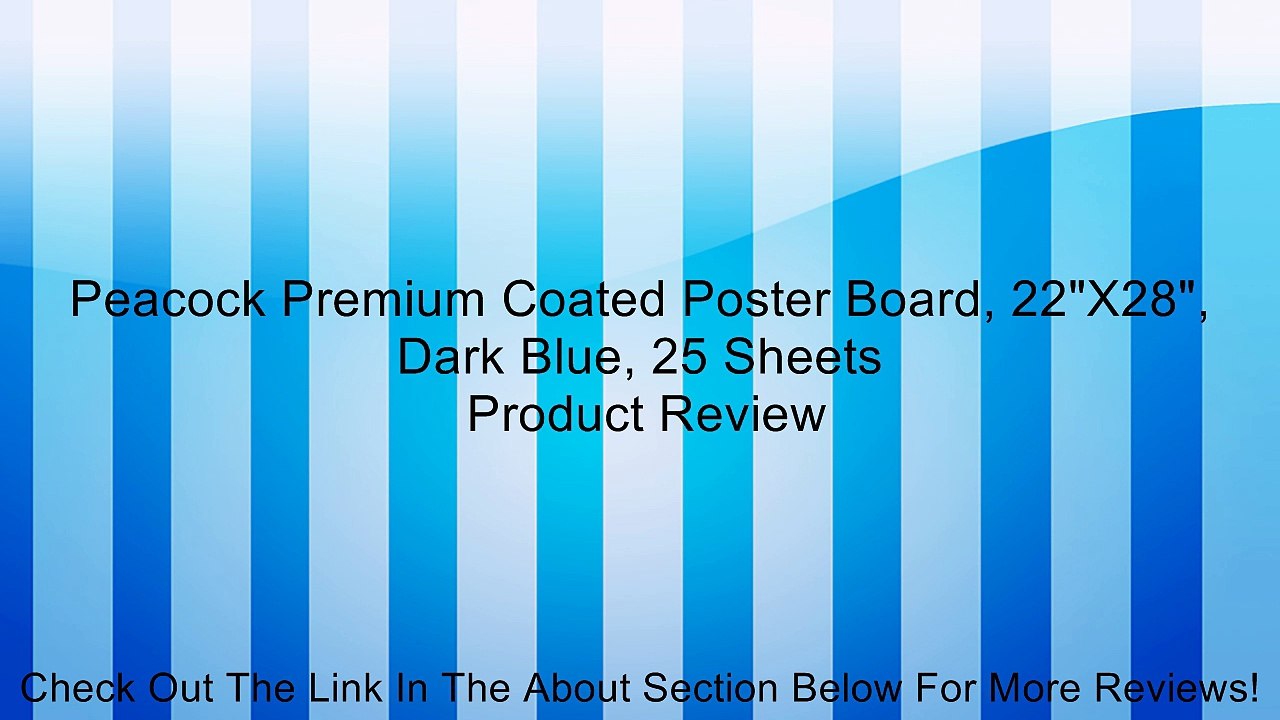 Peacock Premium Coated Poster Board, 22"X28", Dark Blue, 25 Sheets Review