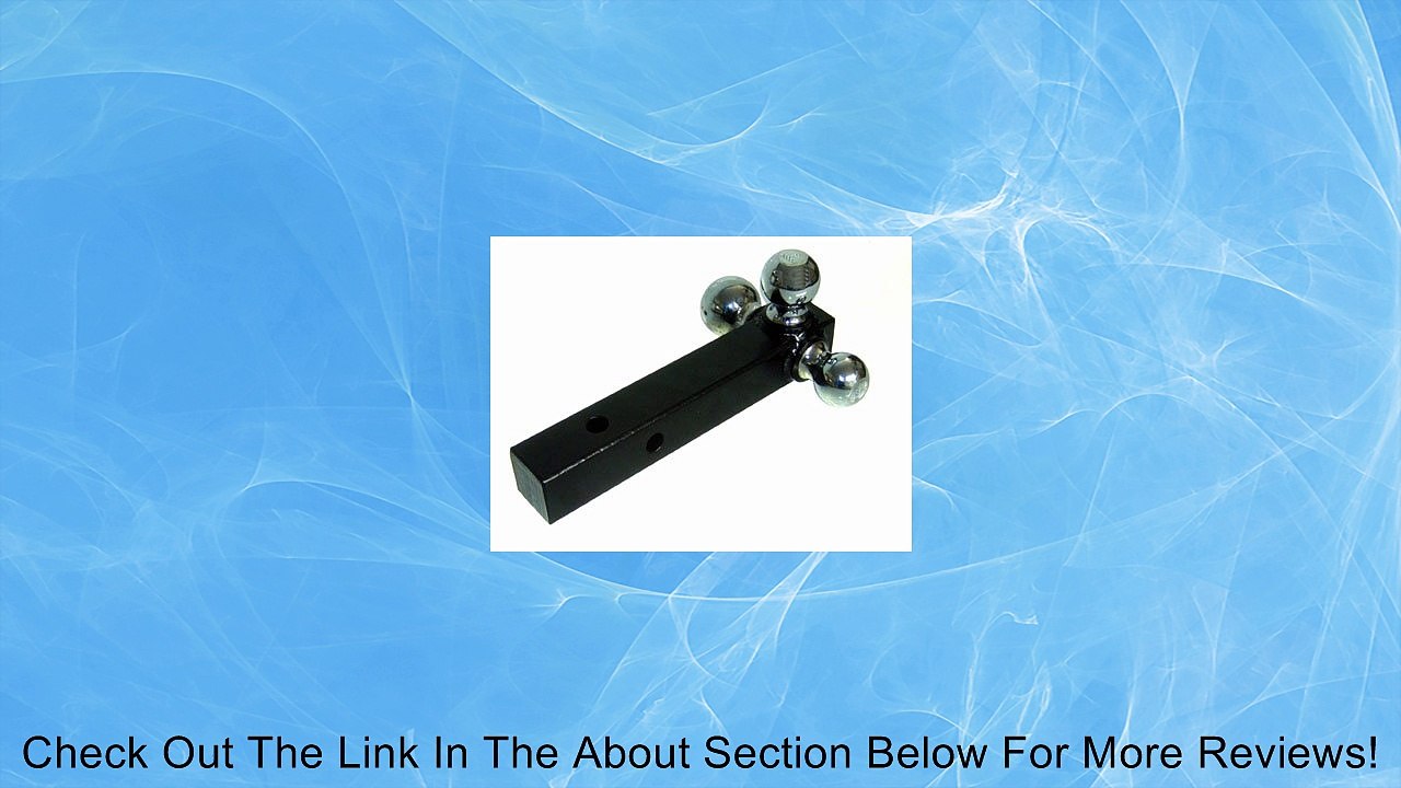 Pit Posse 3 Three Way Tri Ball Tow Hitch Trailer Receiver Mount Steel 1-7/8" 2" 2-5/8" Review